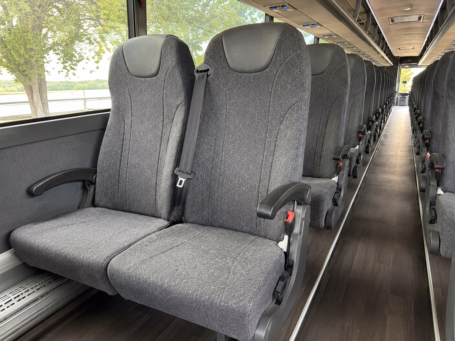 ormond beach charter bus rental interior